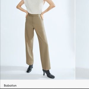 Aritzia Babaton Agency pant in taupe beige